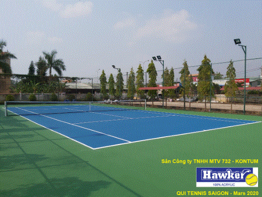 Sân 732 Kontum - Sơn Hawker Tennis - Công Ty Trách Nhiệm Hữu Hạn Sài An